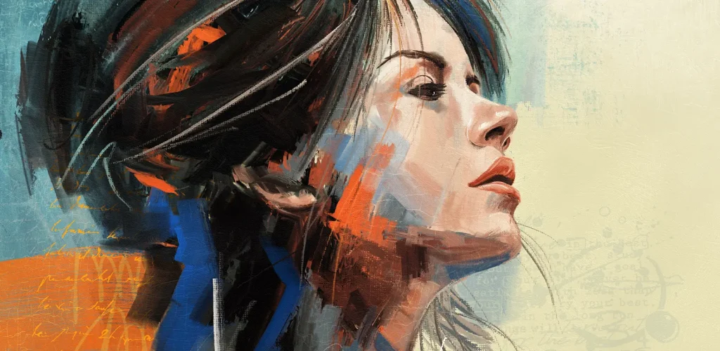 portada rostro turquesa