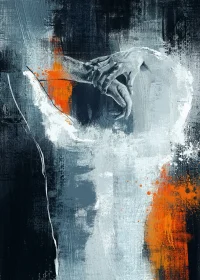 solo sus manos azules